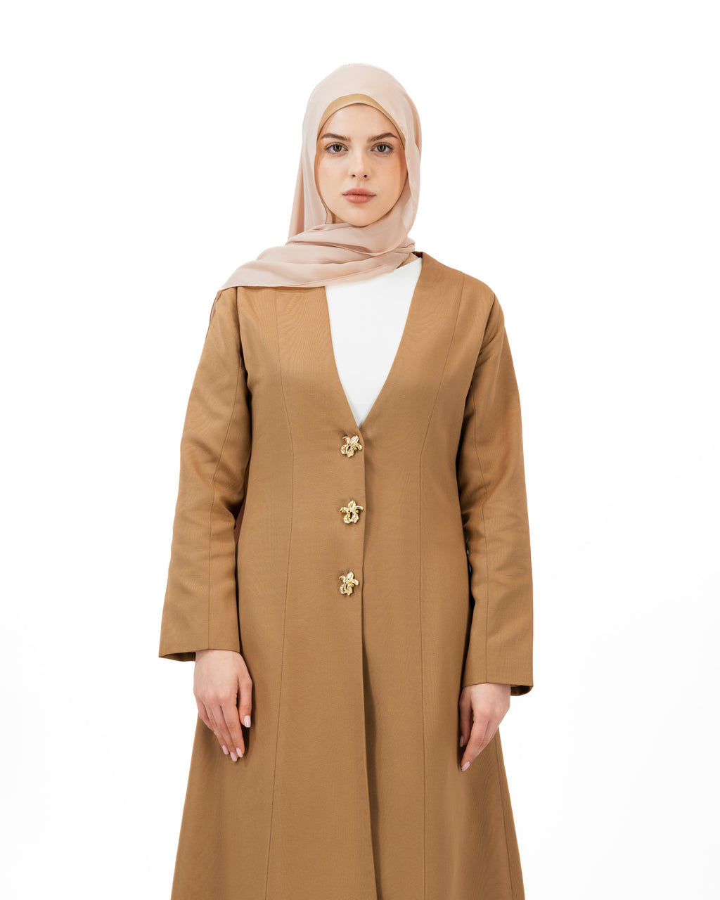 Timber Bloom - Rose Gold | Abaya