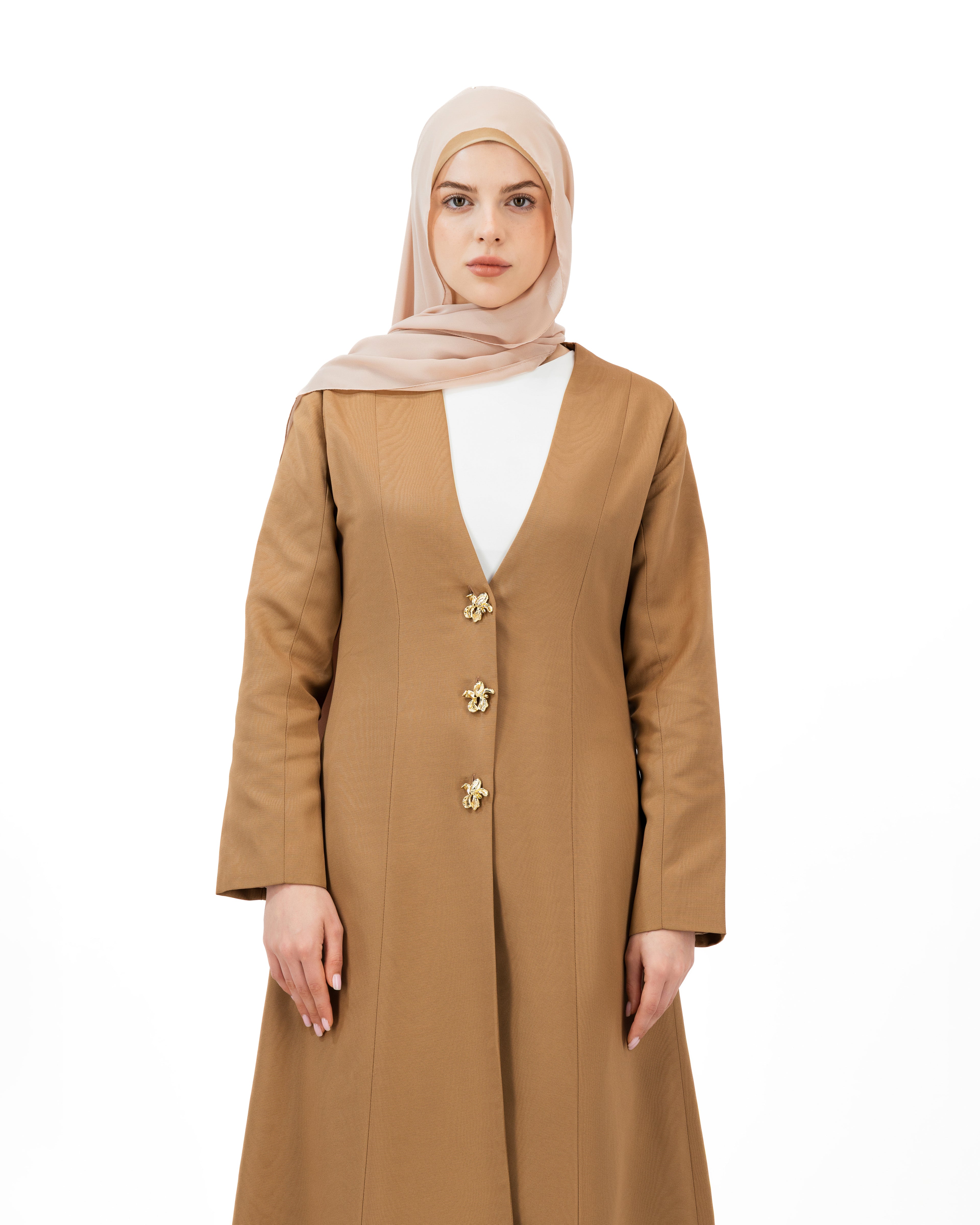 Timber Bloom - Rose Gold | Abaya