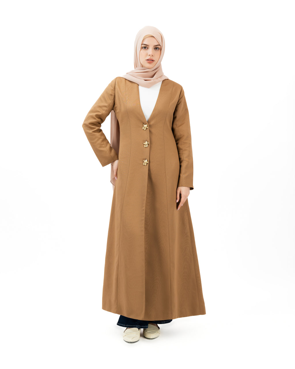 Timber Bloom - Rose Gold | Abaya
