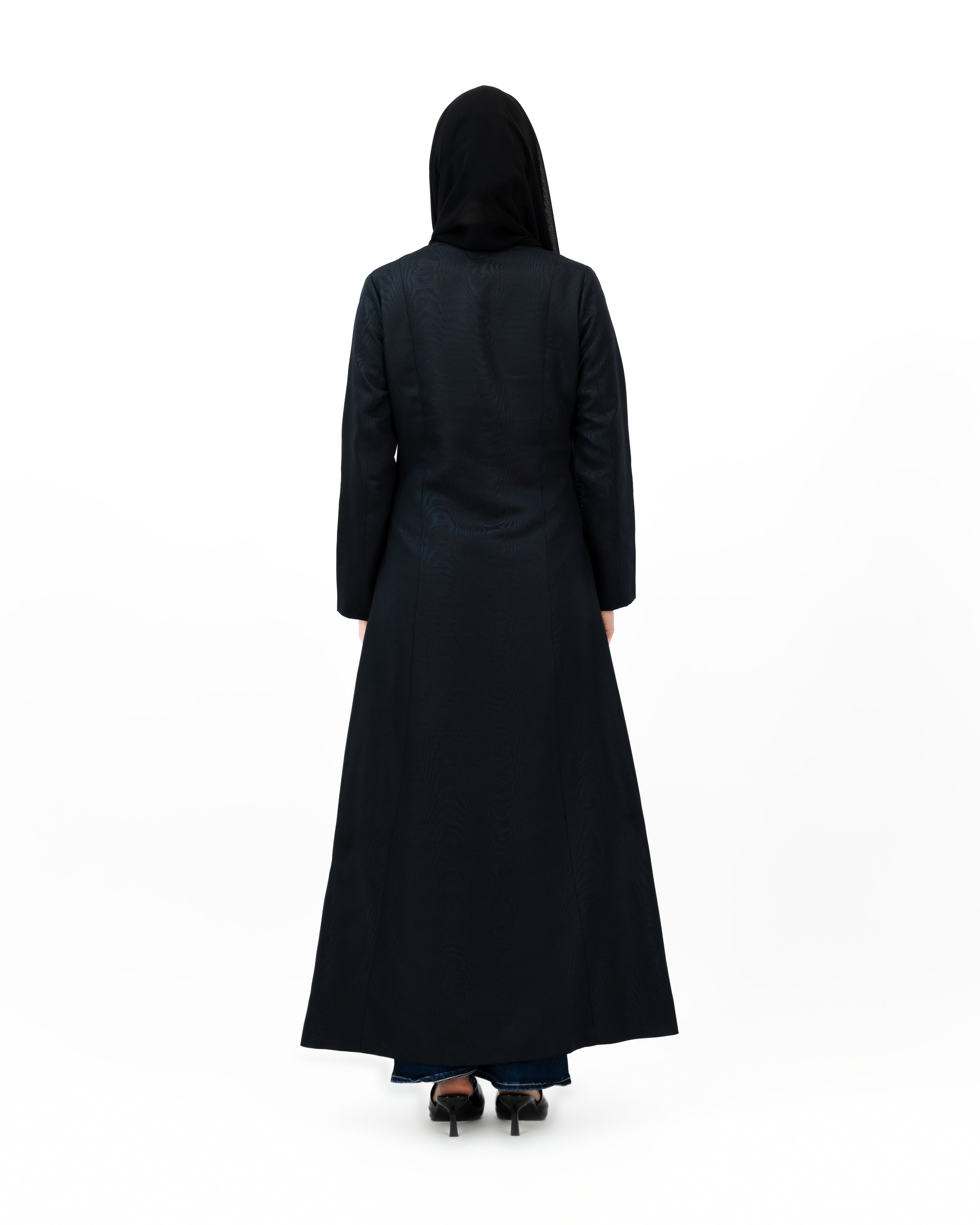 Timber Bloom - Black | Abaya