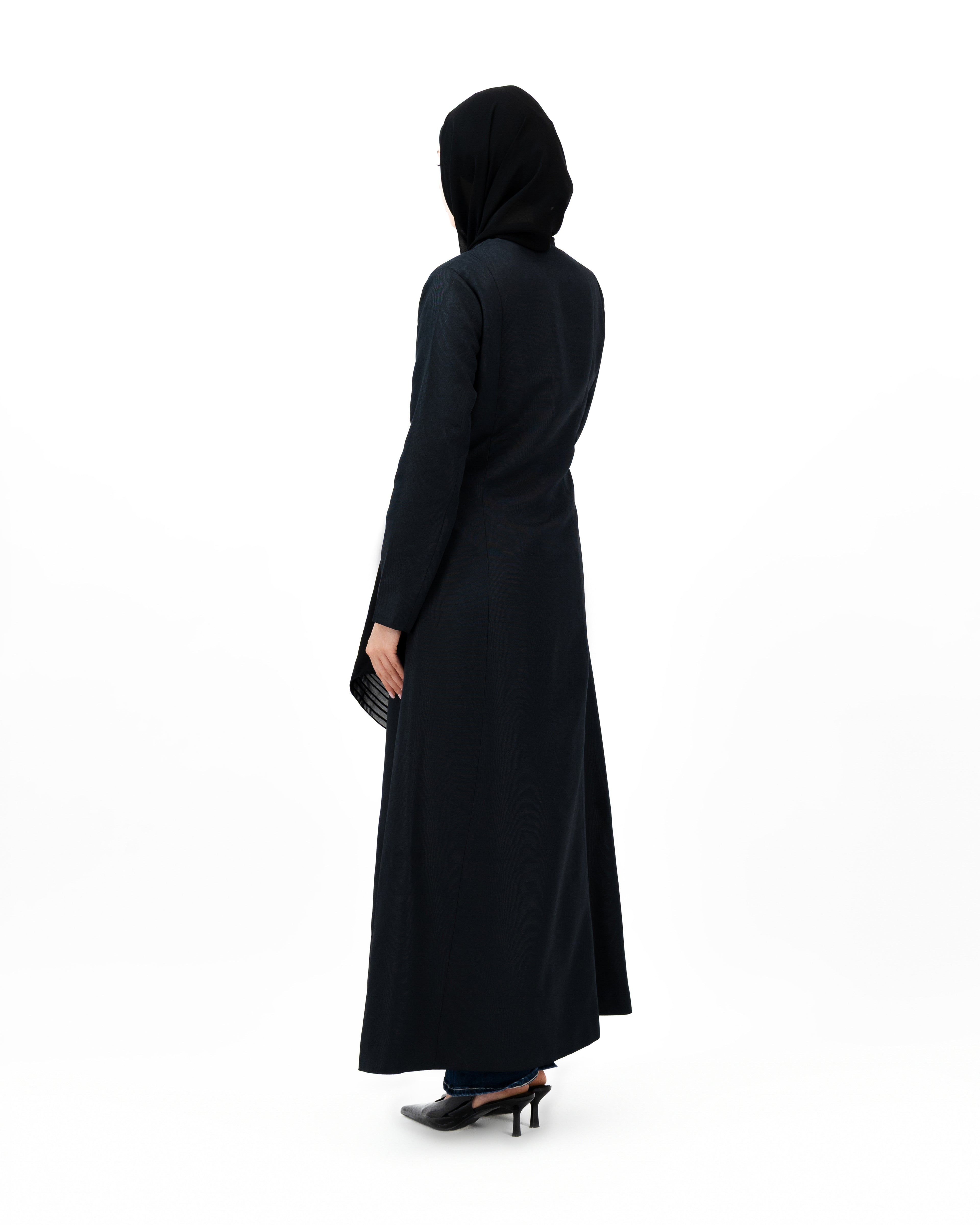 Timber Bloom - Black | Abaya