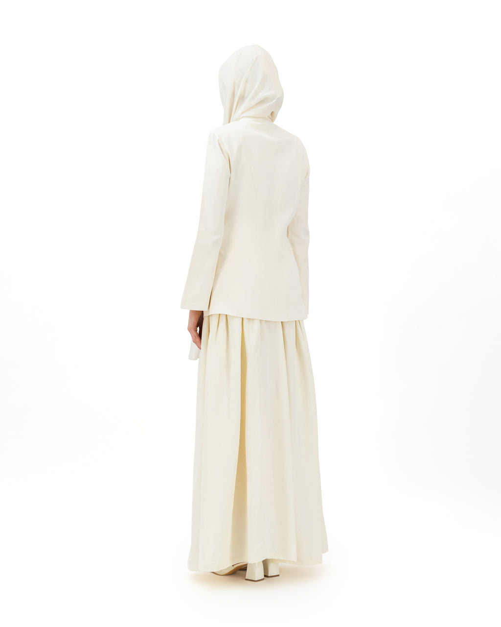 Soft Authority - Vanilla White | Blazer and Maxi Skirt set