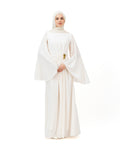 Destined - Peachy White | Long Sleeves Maxi Dress