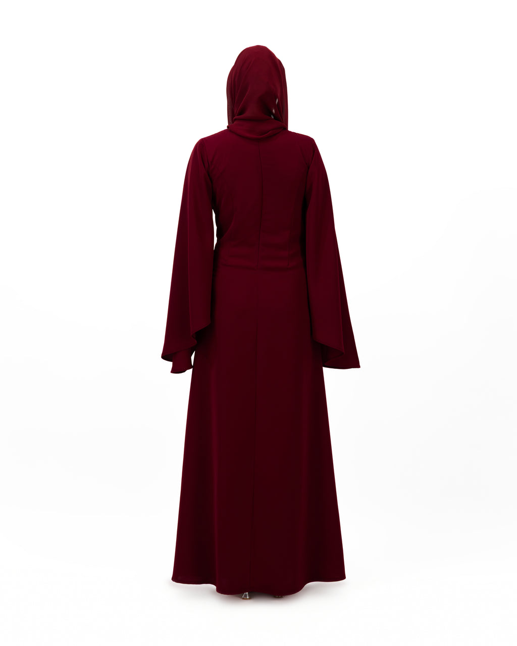 Destined - Maroon | Long Sleeves Maxi Dress