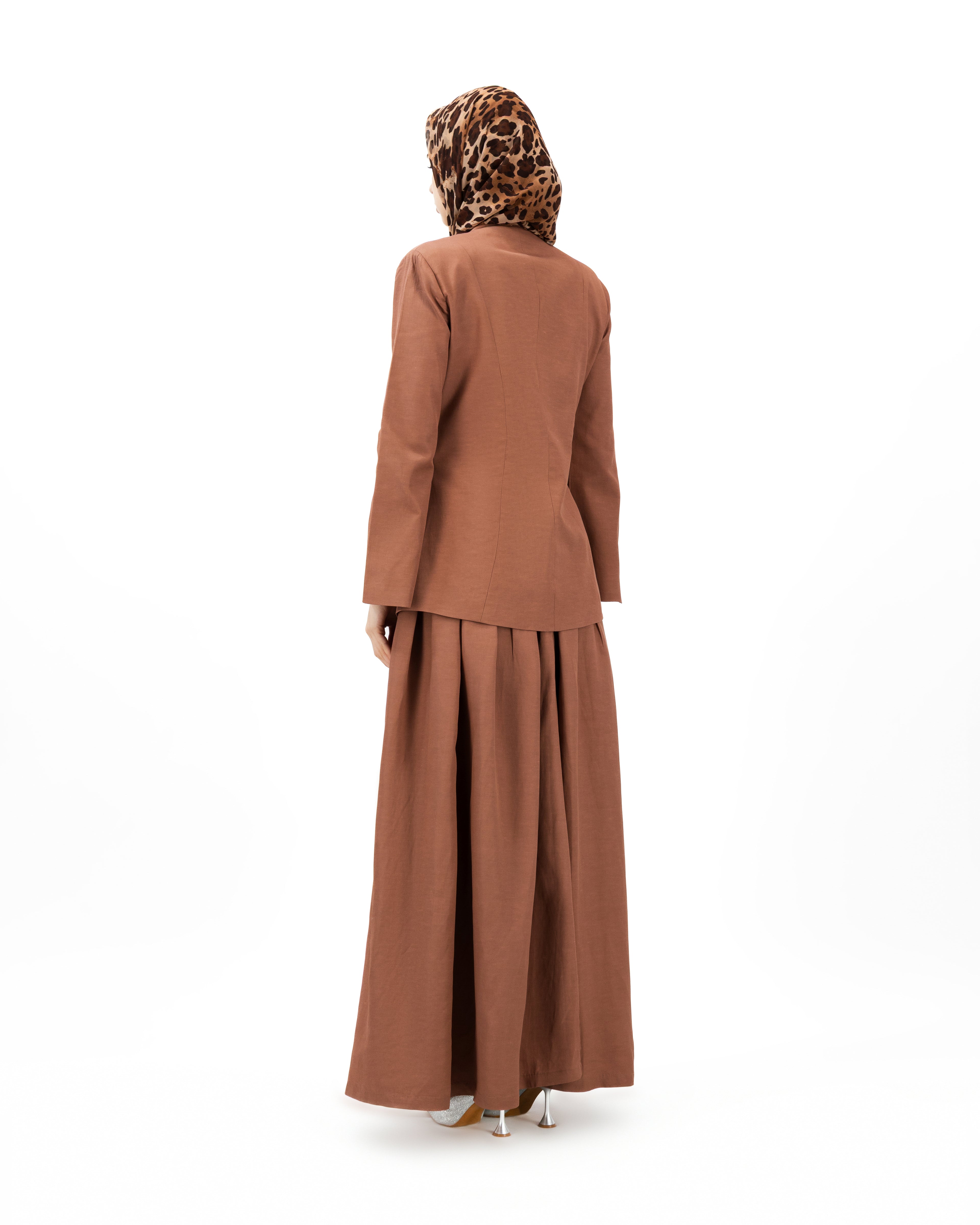 Soft Authority - Dark Dusty Rose | Blazer and Maxi Skirt set