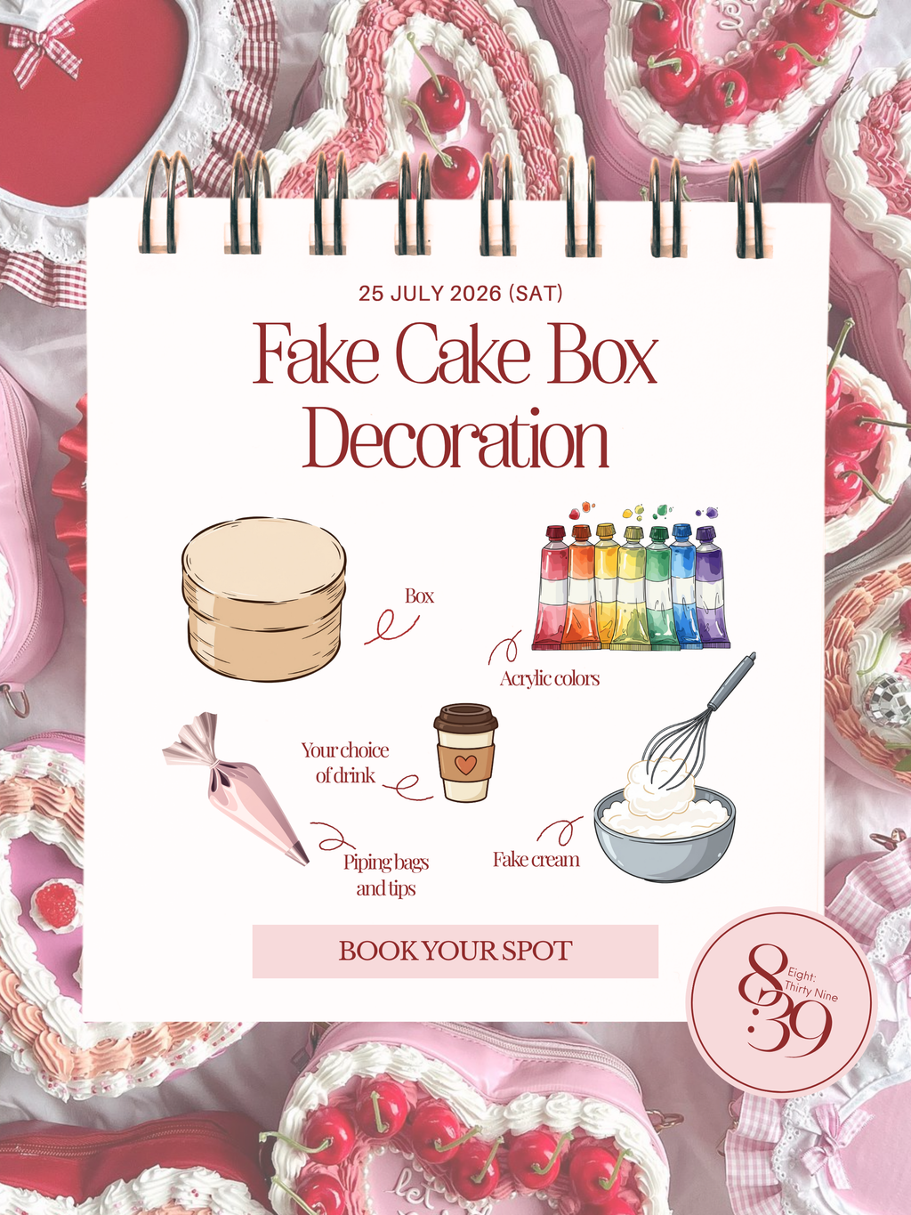 Fake Cake Box Decoration