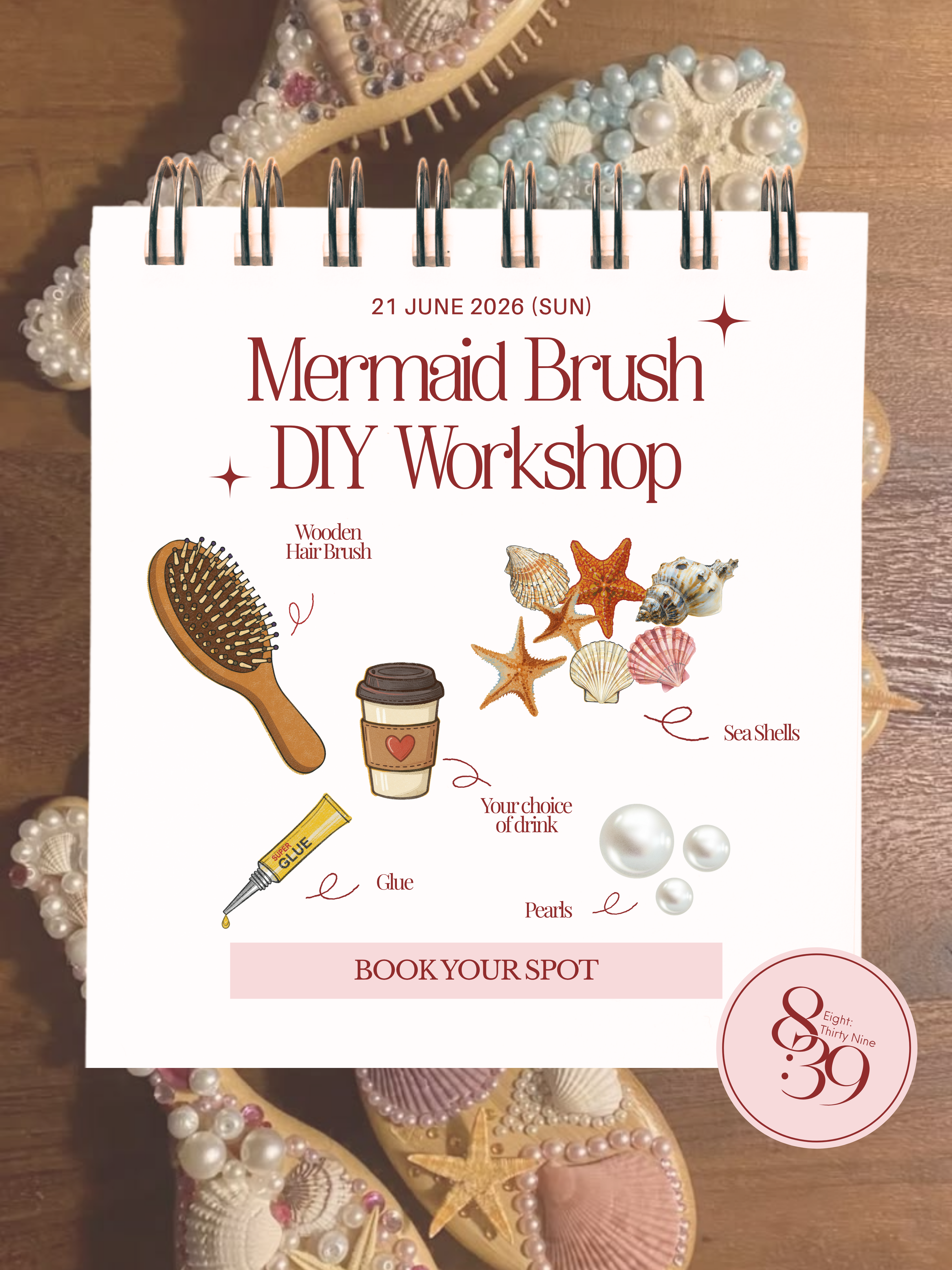 Mermaid Brush DIY Workshop